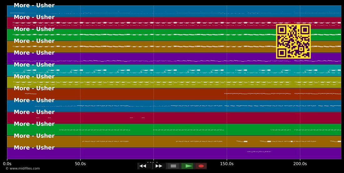 More — Usher : piano roll MIDI multipiste